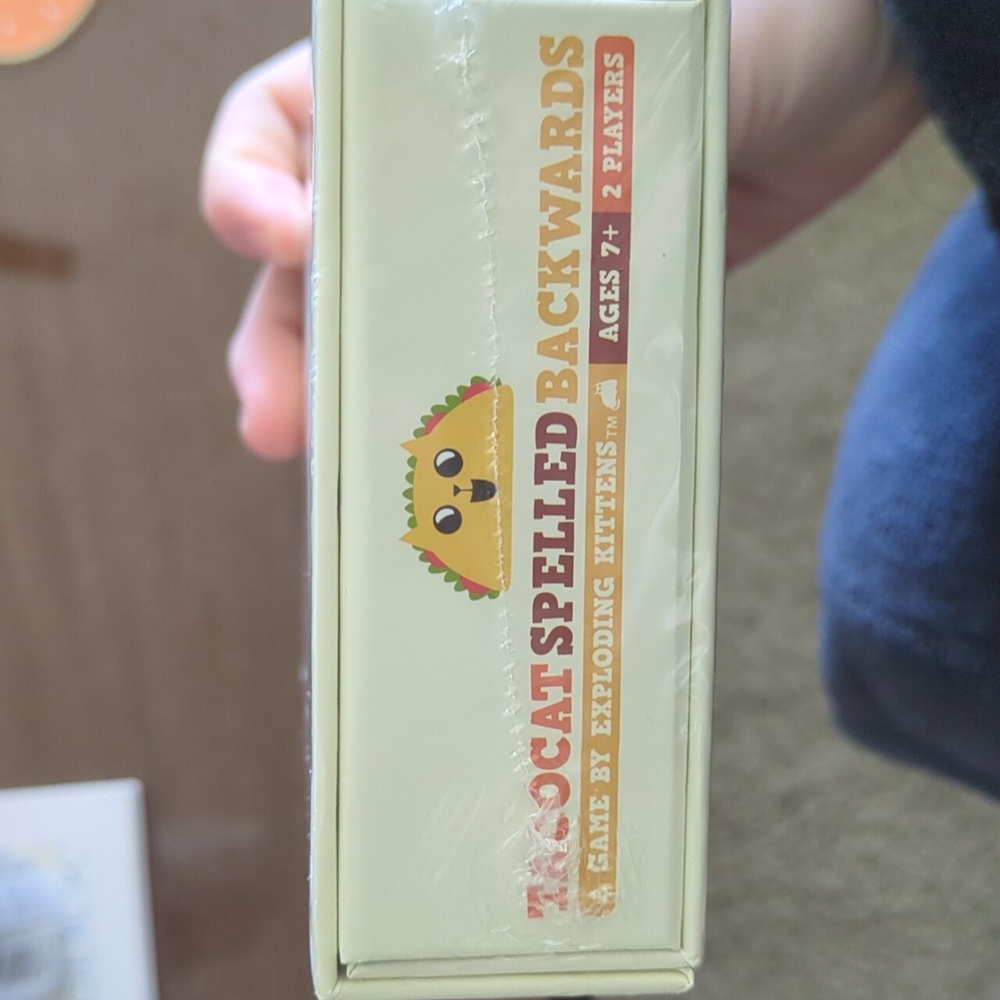 Tacocat Spelled Backwards Board Game - Yellow - Picture 3 of 3